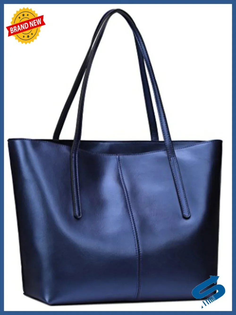 Genuine Leather Large Tote Shoulder Bag Fits 14